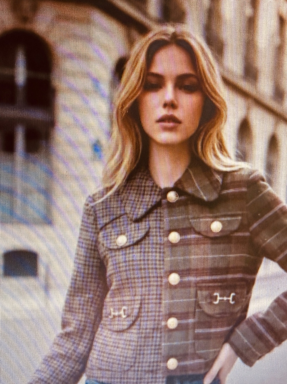 AVEC LES FILLES MIXED MEDIA JACKET - SZ S  NEW